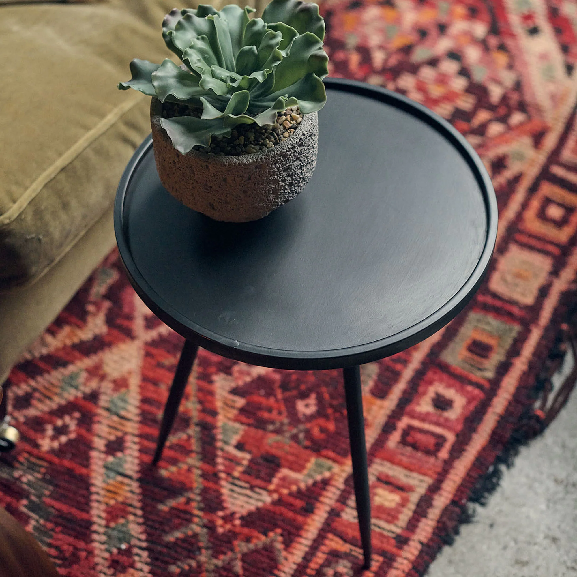Declan Metal Side Table, Zinc - Image 2
