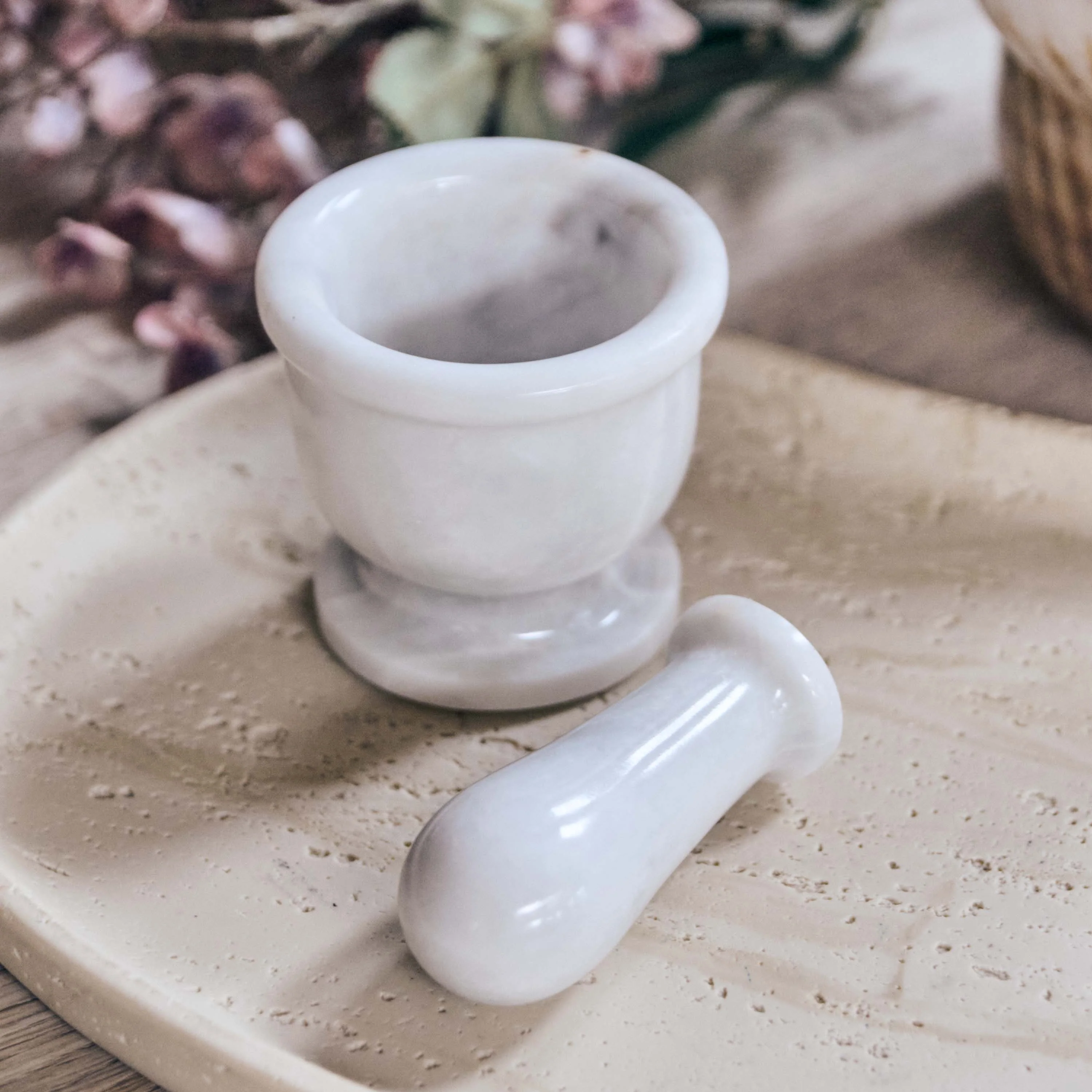 Desmond Marble Mortar and Pestle - Image 3
