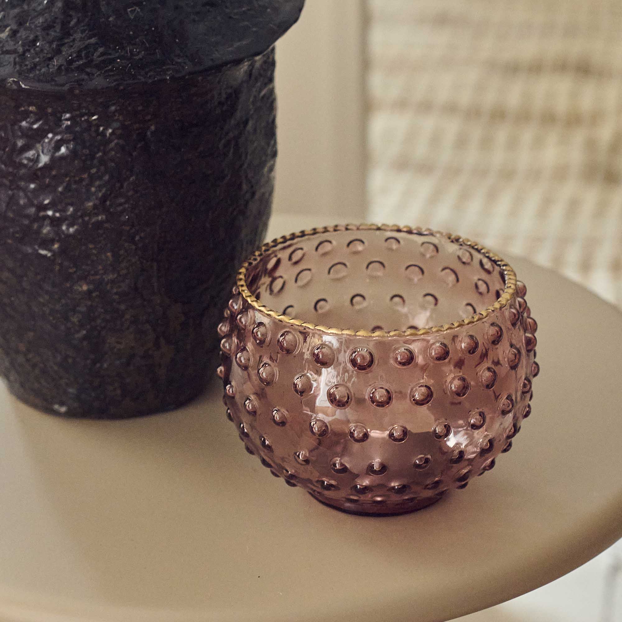 Dixie Glass Candle Holder