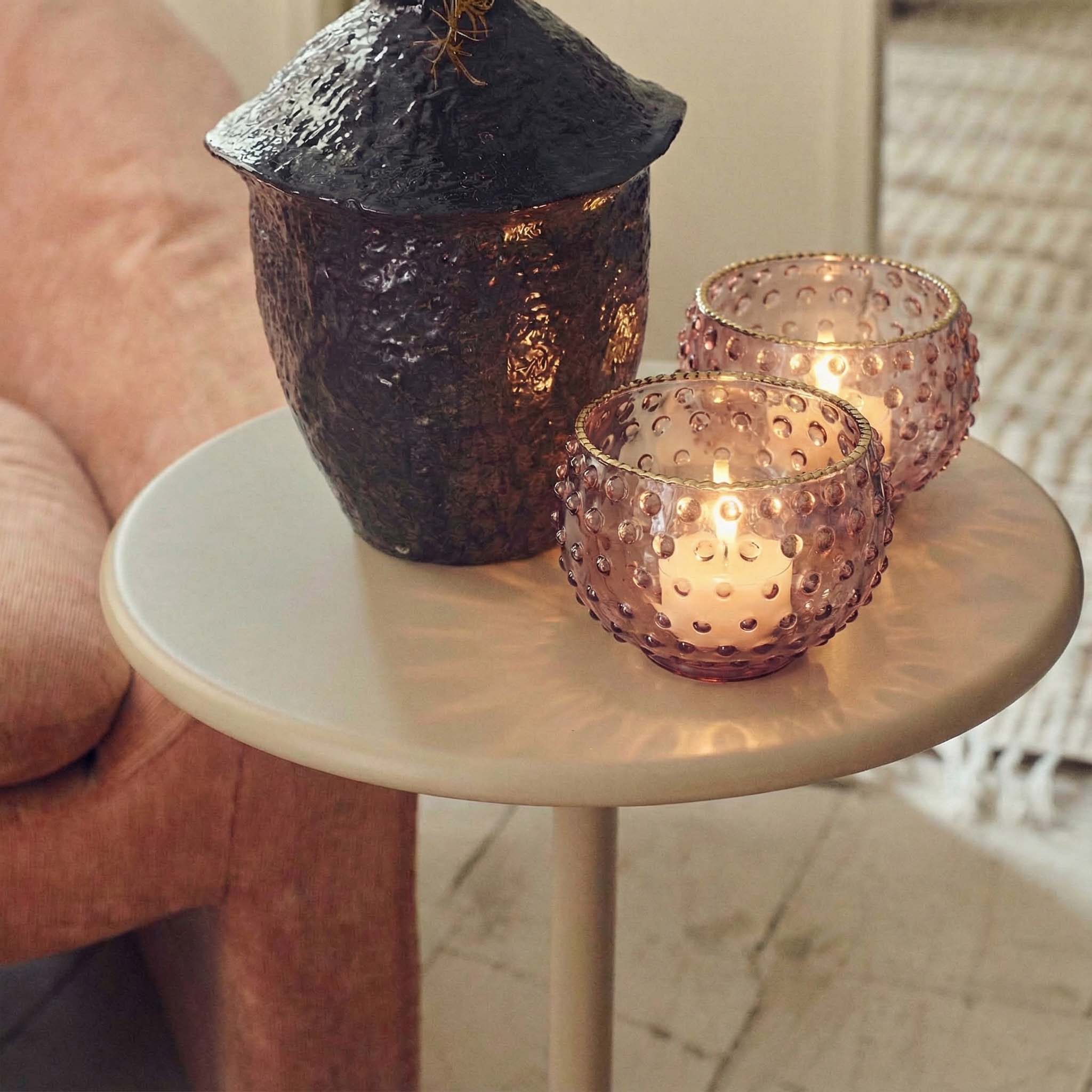 Dixie Glass Candle Holder - Set of 2 - Image 2