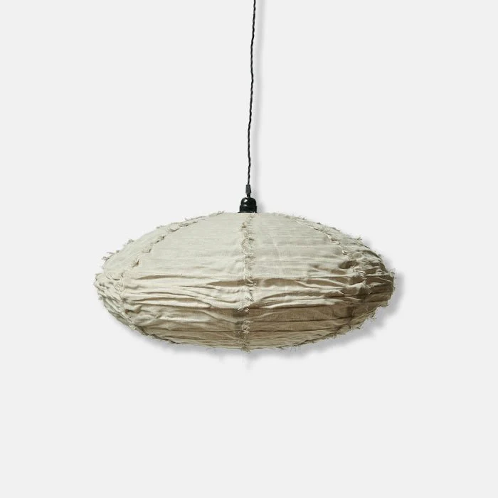 Drongo Fabric Pendant, Natural - Medium - Image 4