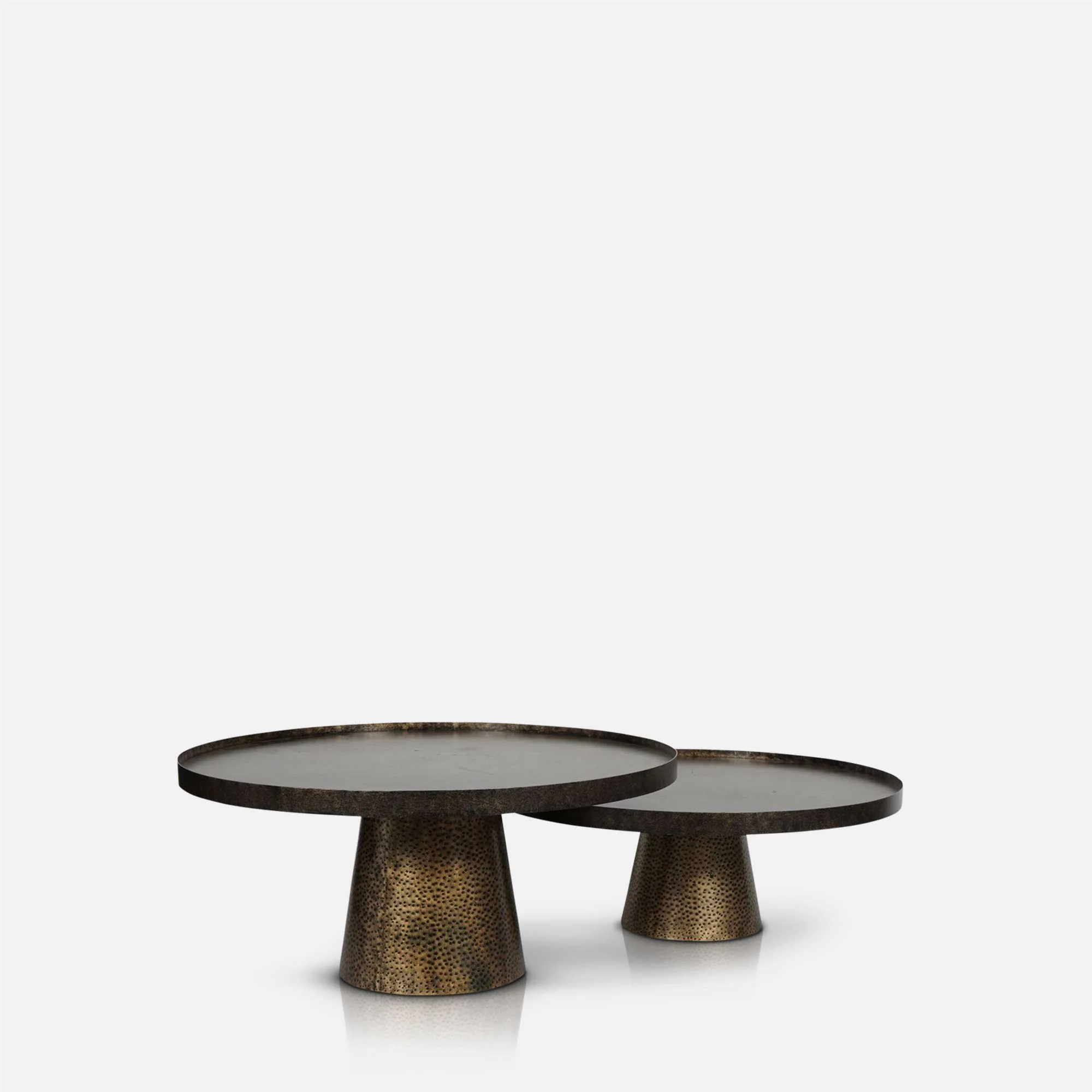 Dunham Metal Coffee Table - Set of 2 - Image 4