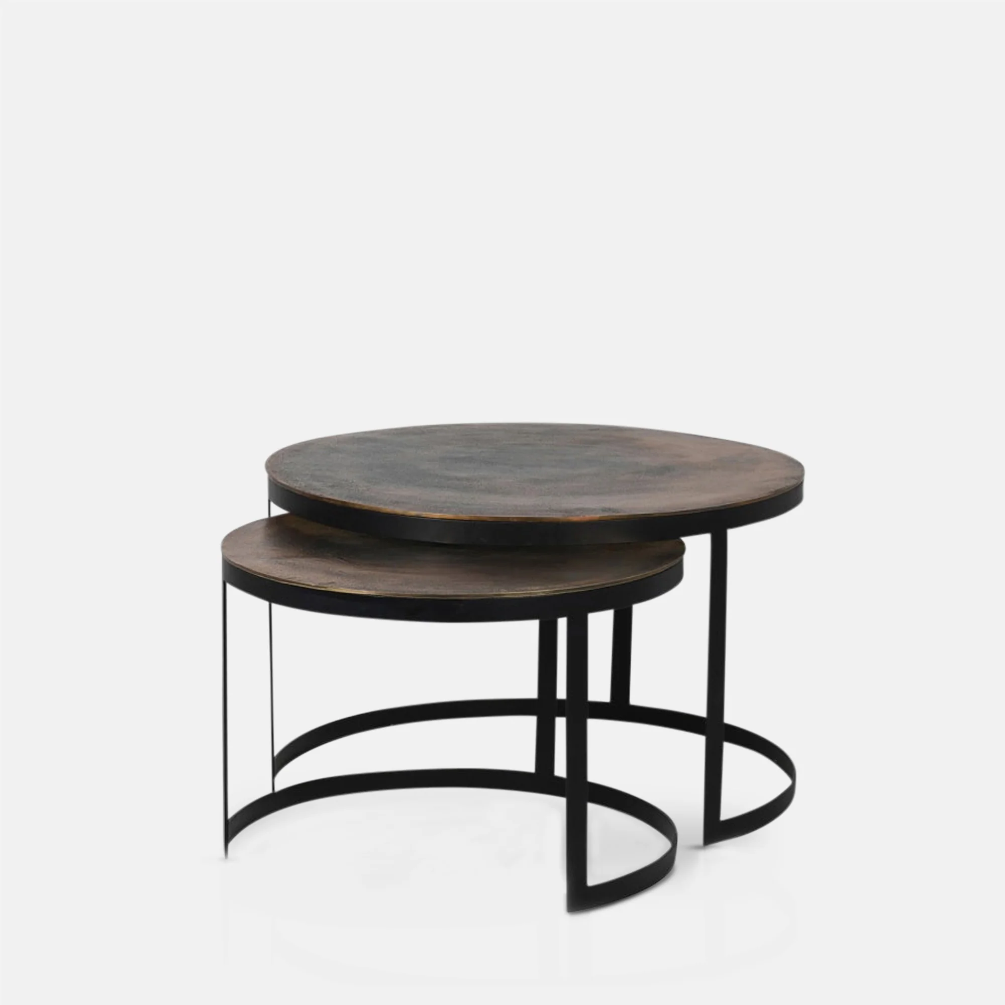 Easton Brass Nesting Tables - Image 4