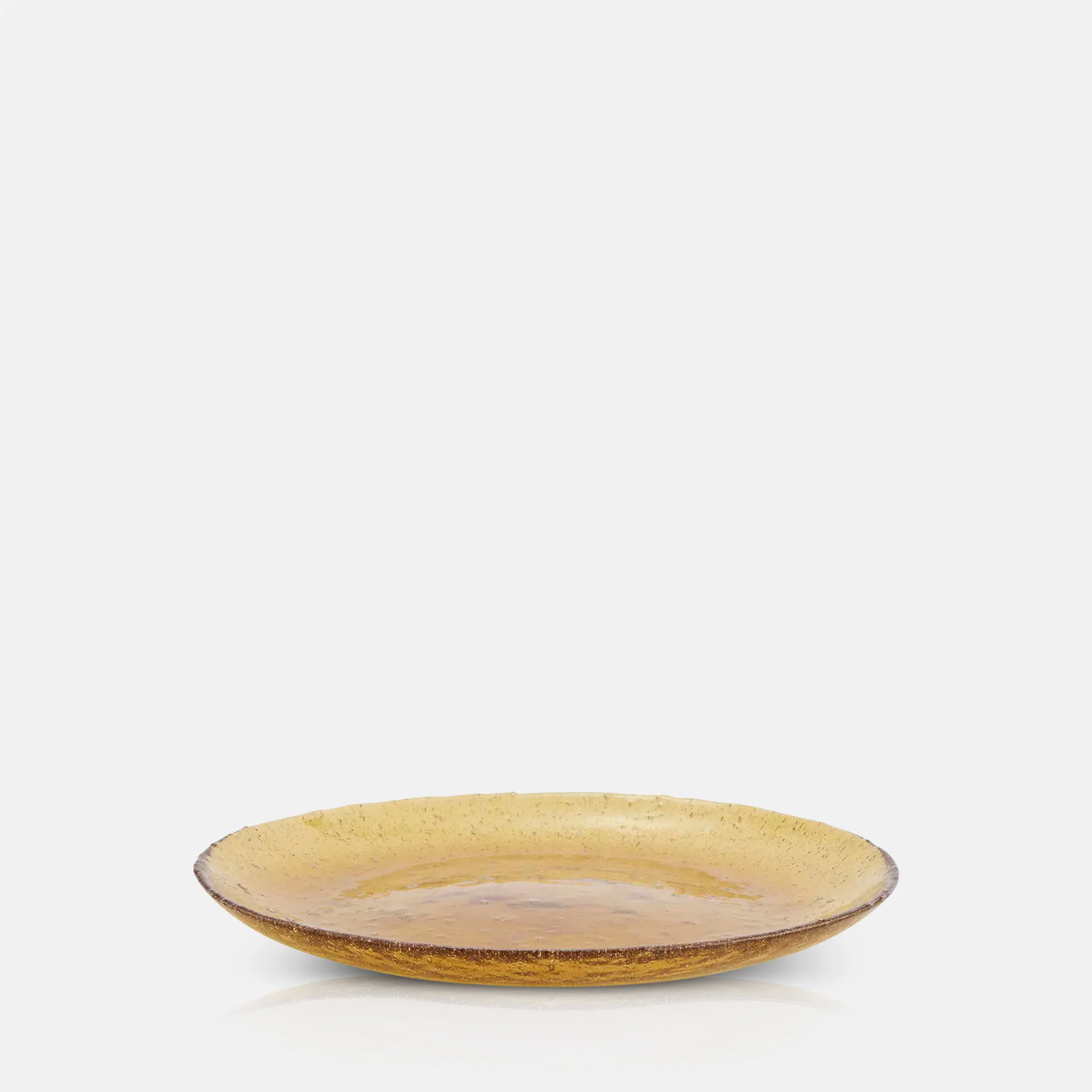Elsbeth Glass Dinner Plate, Amber - Image 4