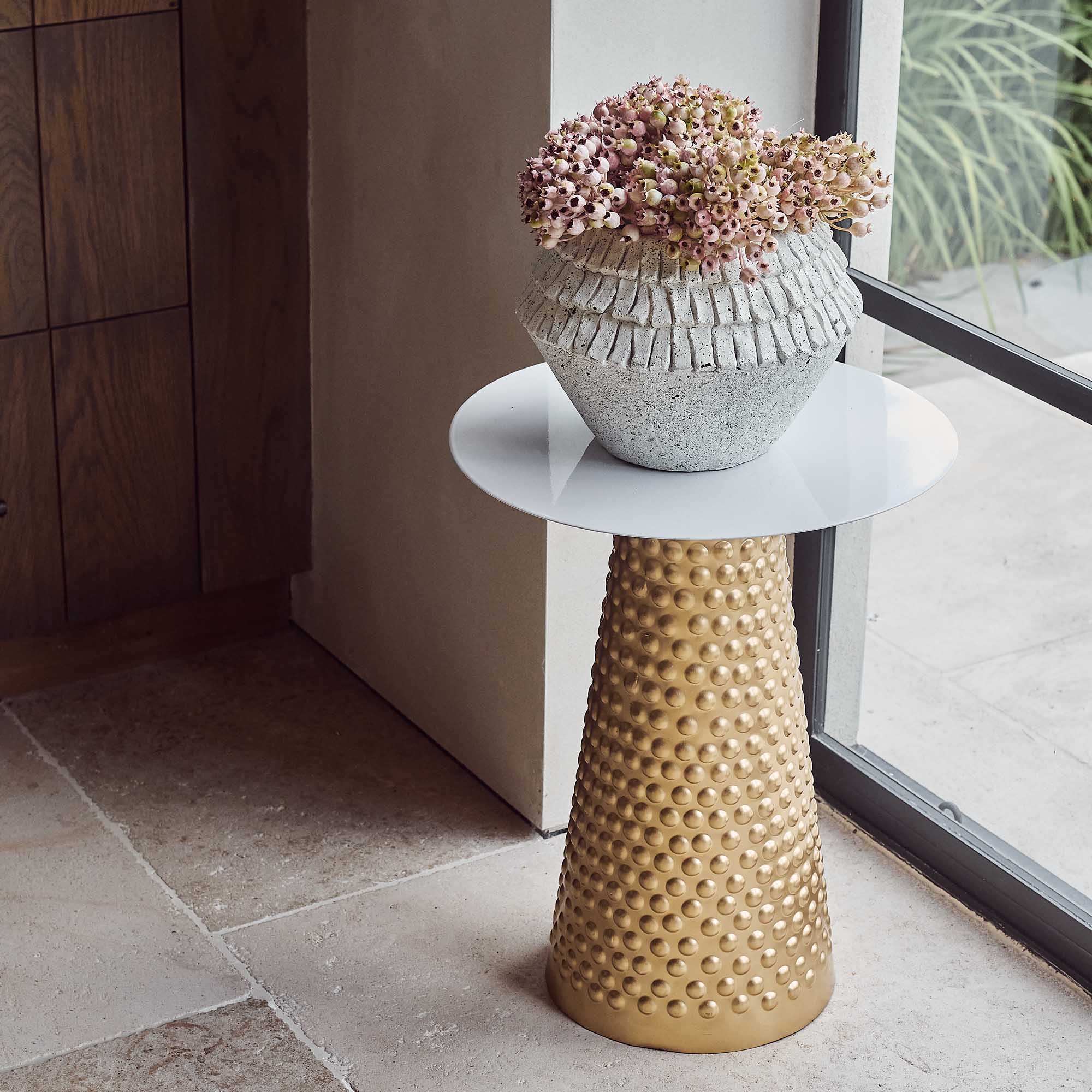 Elvira Gold Side Table