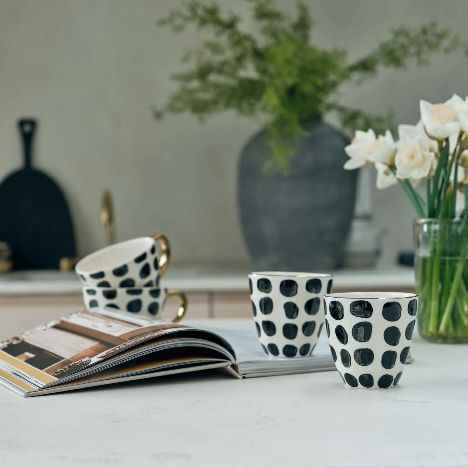 Erna Polka Dot Mug, Set of 2 - Image 2