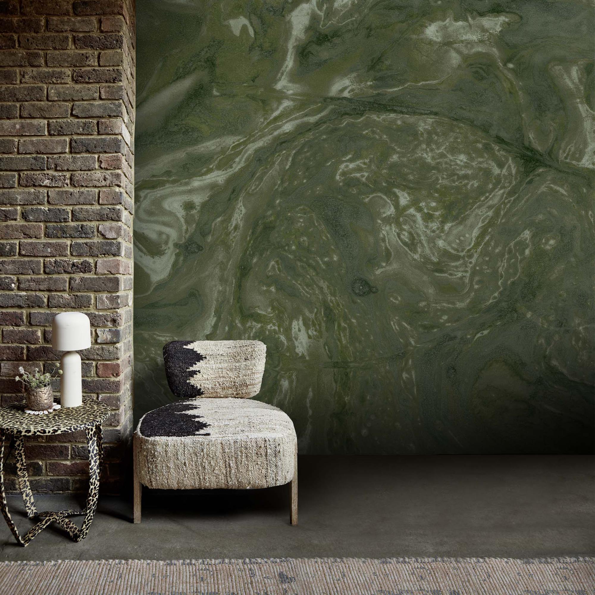 Ethereal Marble Mural, Moss