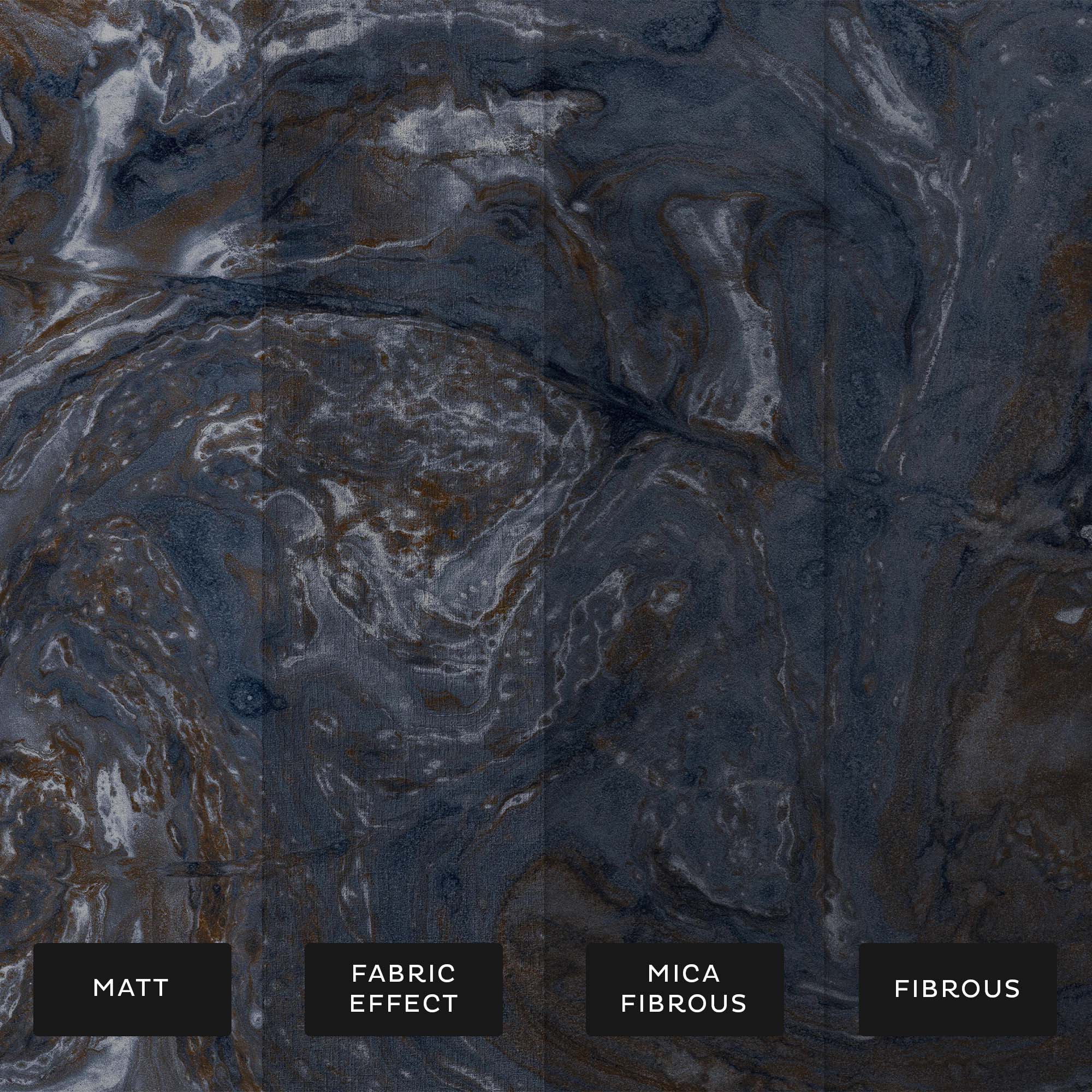 Ethereal Marble Mural, Sapphire - Image 2