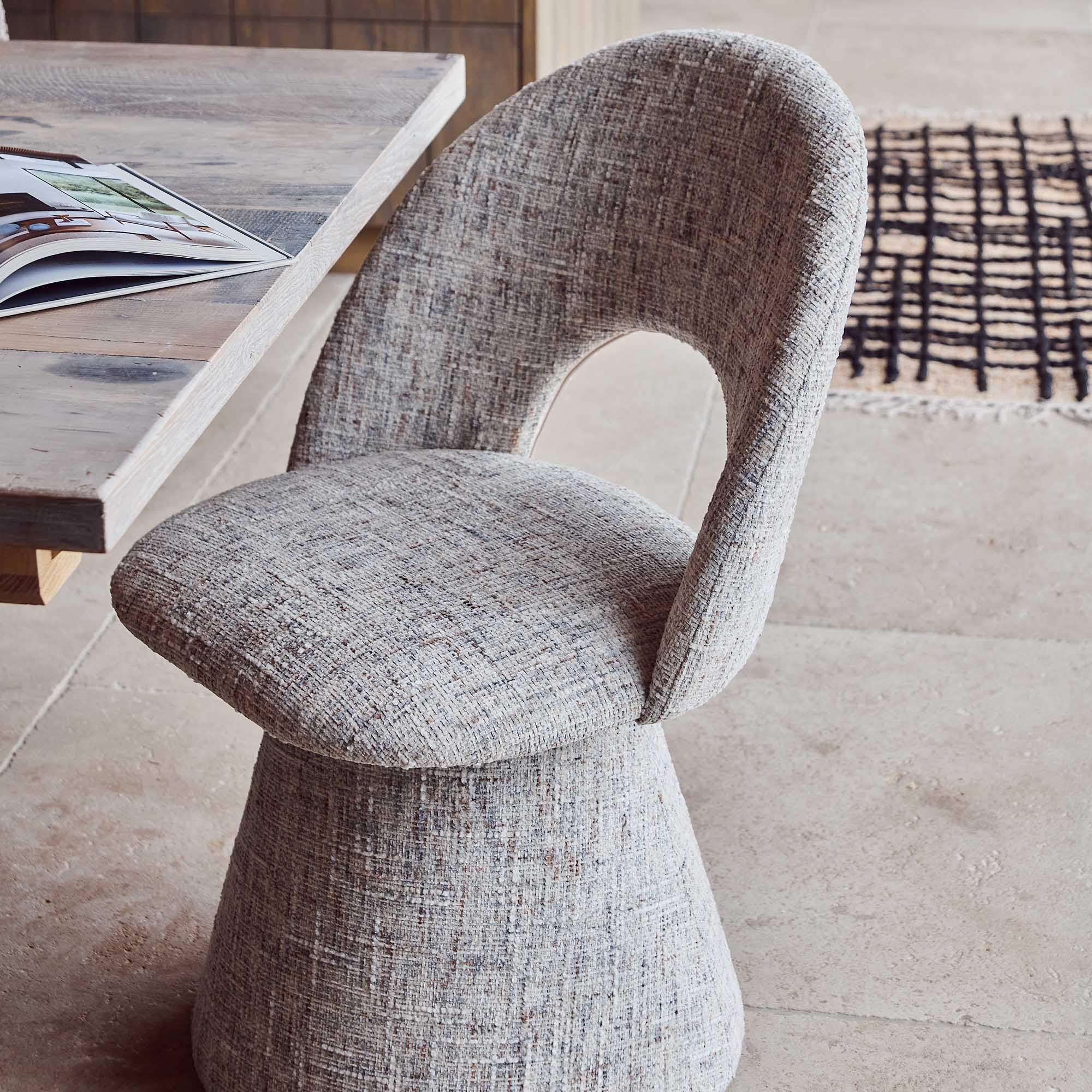 Hoopla Upholstered Dining Chair - Frost - Image 2