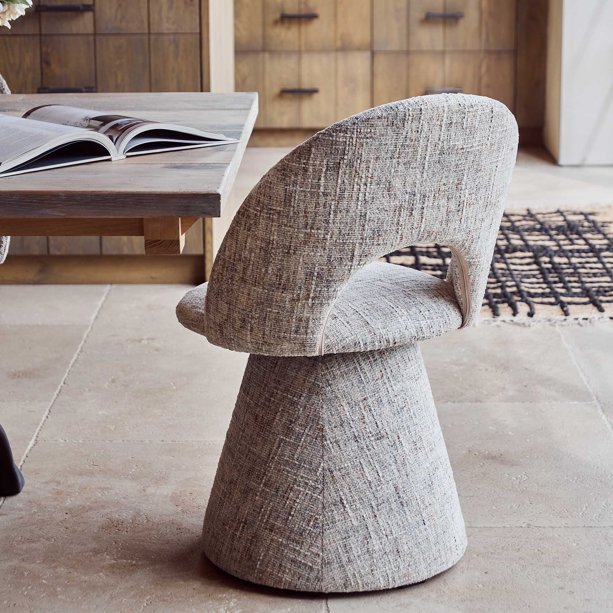 Hoopla Upholstered Dining Chair - Frost - Image 3