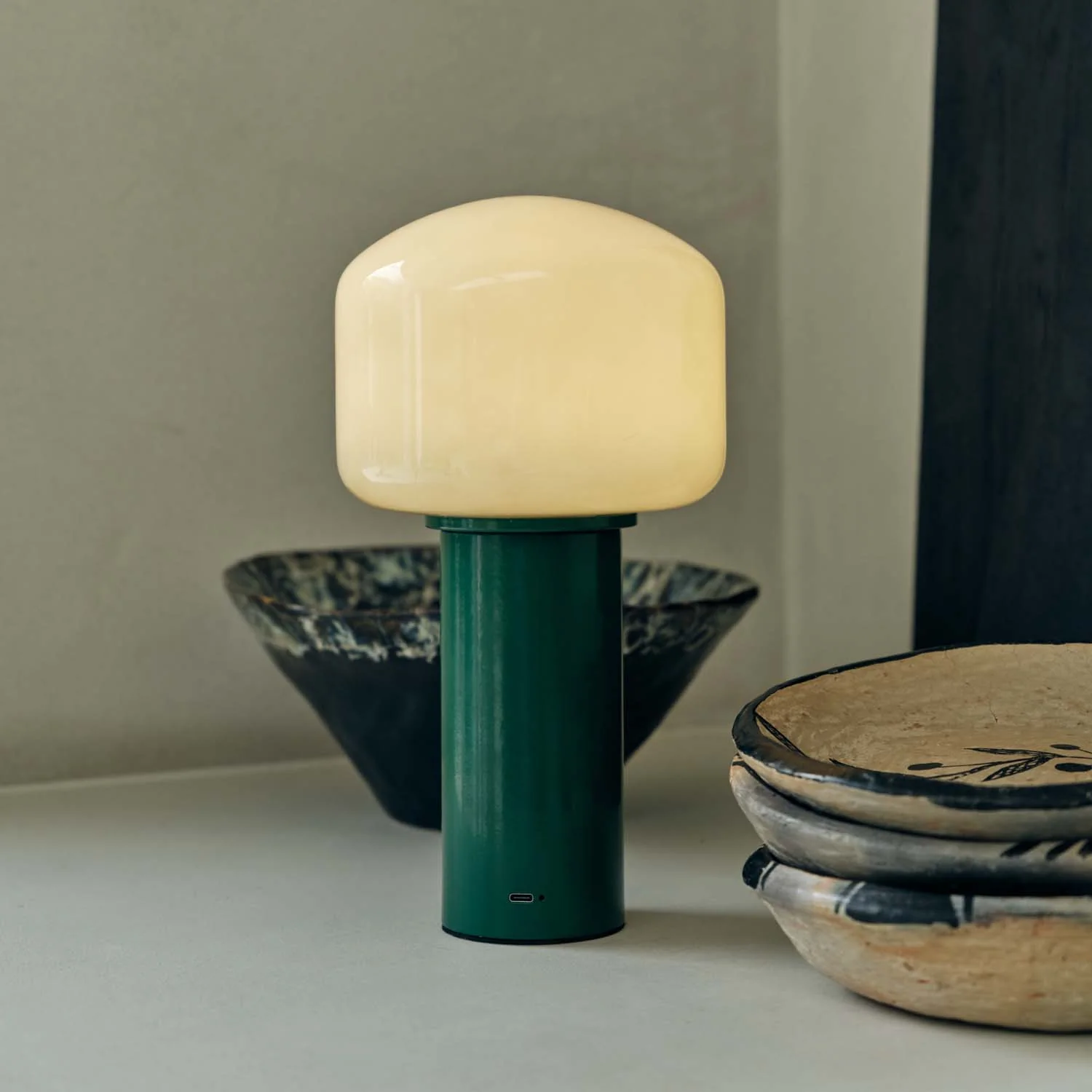 Hudson Portable Table Lamp, Green - Image 10