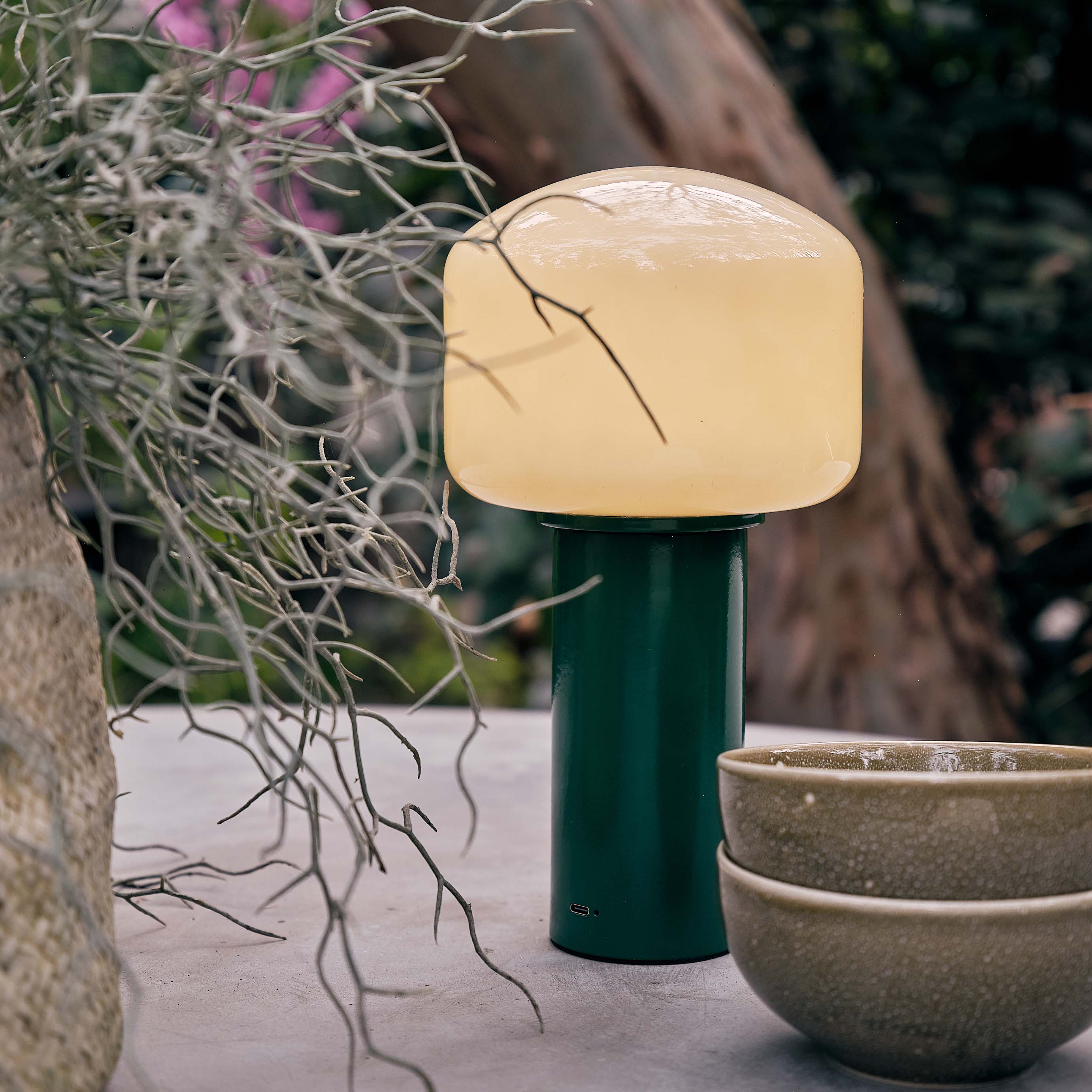 Hudson Portable Table Lamp, Green - Image 8