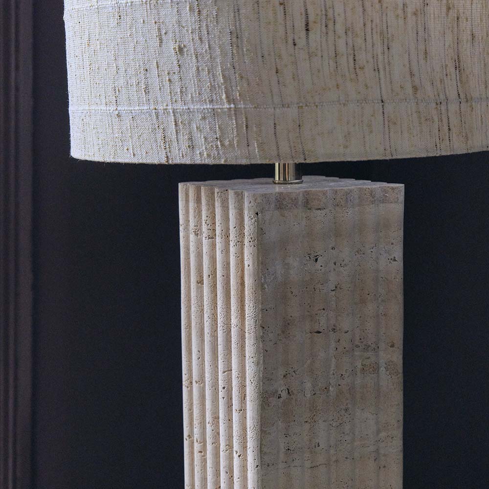 Hurdcott Travertine Table Lamp - Image 9