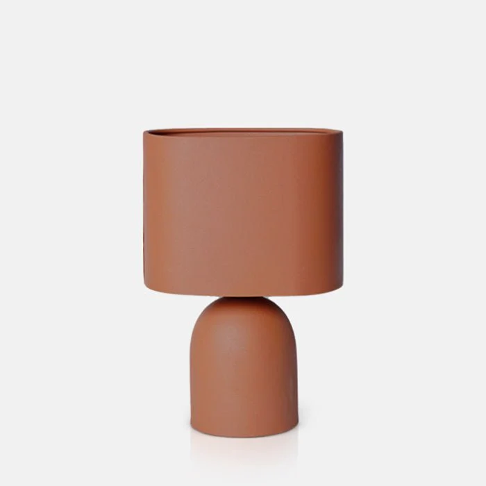 Hutton Metal Table Lamp, Terracotta - Image 4