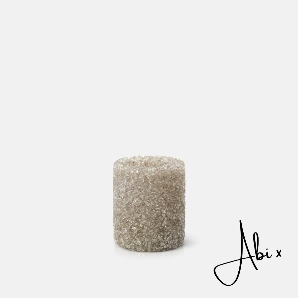 Iona Glass Candle Holder - Smoke - Image 6