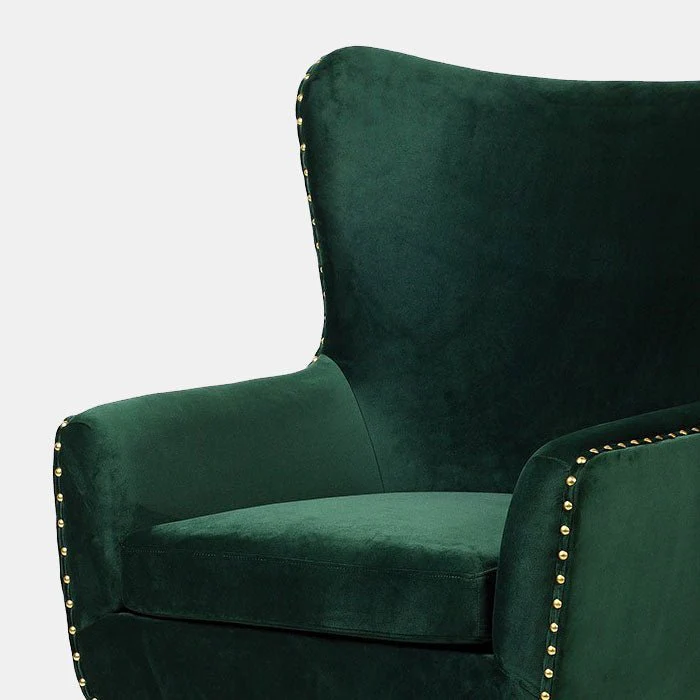 Jermyn Green Velvet Armchair - Image 2