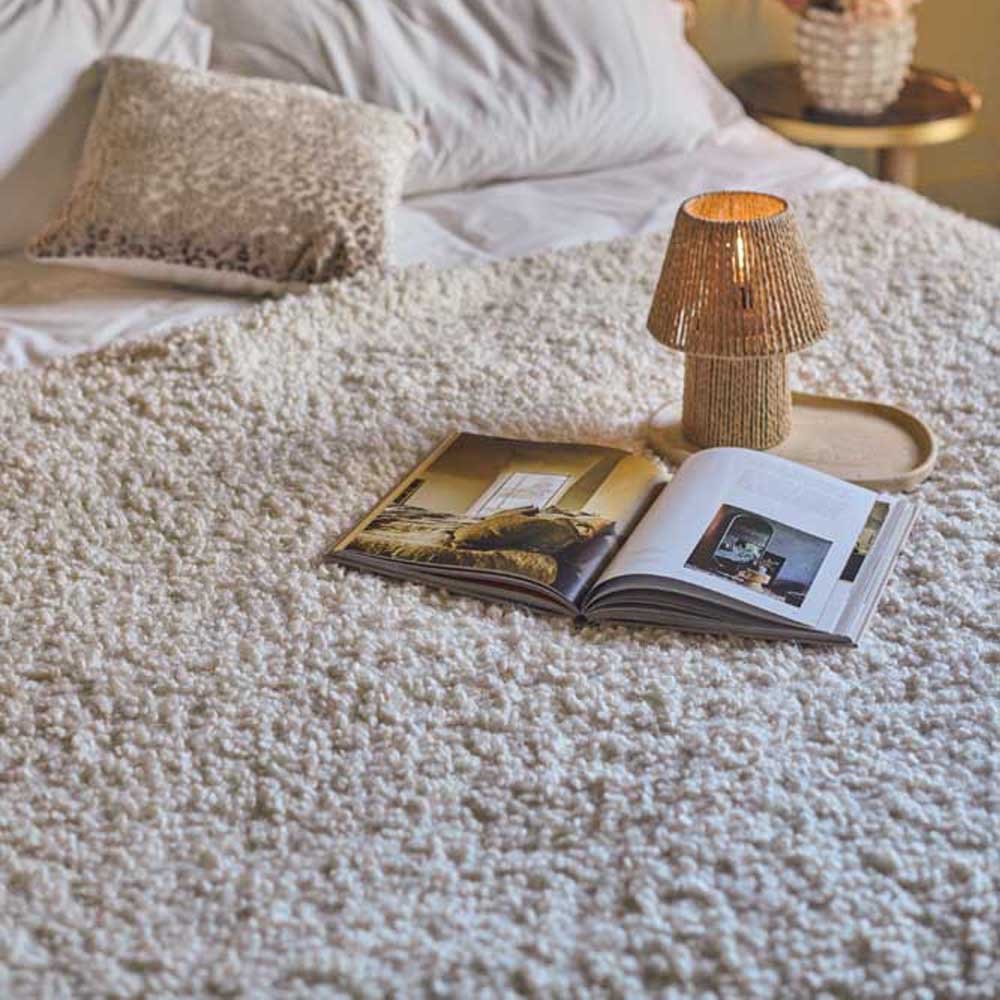 Kirsten Boucle Throw, Cream - Image 5