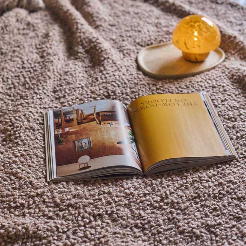Kirsten Boucle Throw, Taupe - Image 6