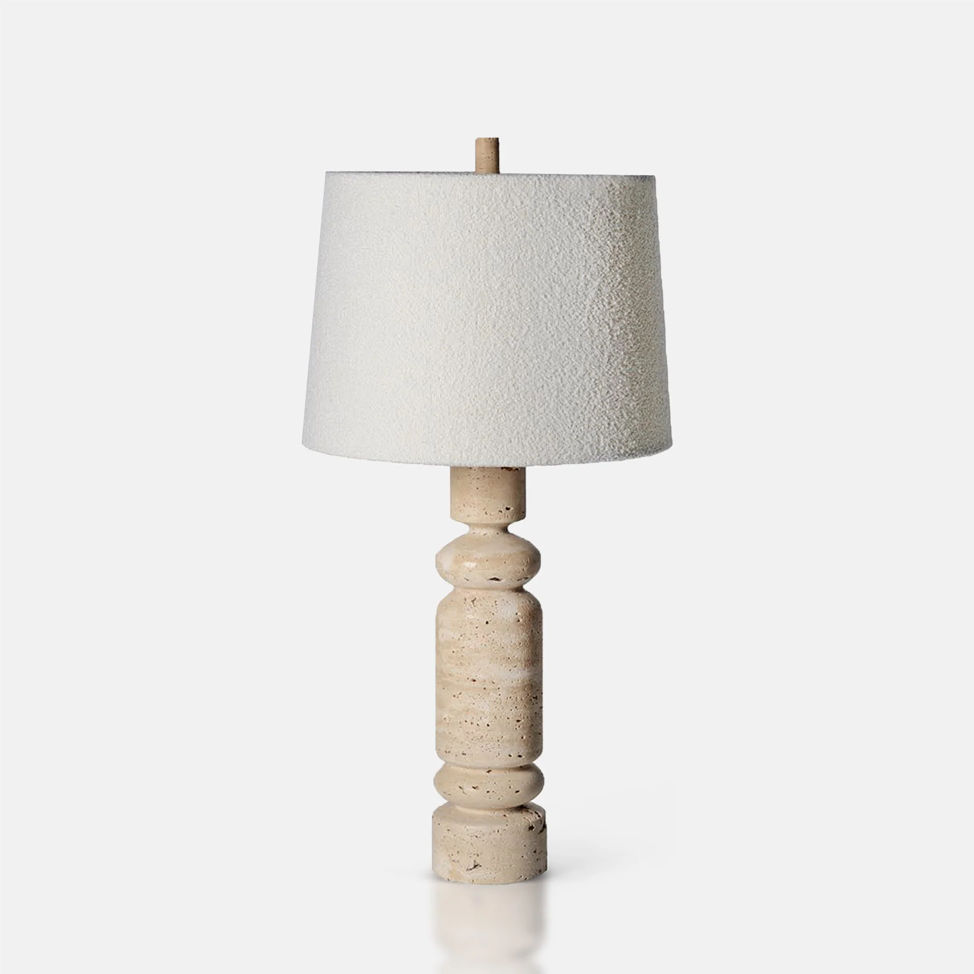 Langstone Travertine Table Lamp - Image 4