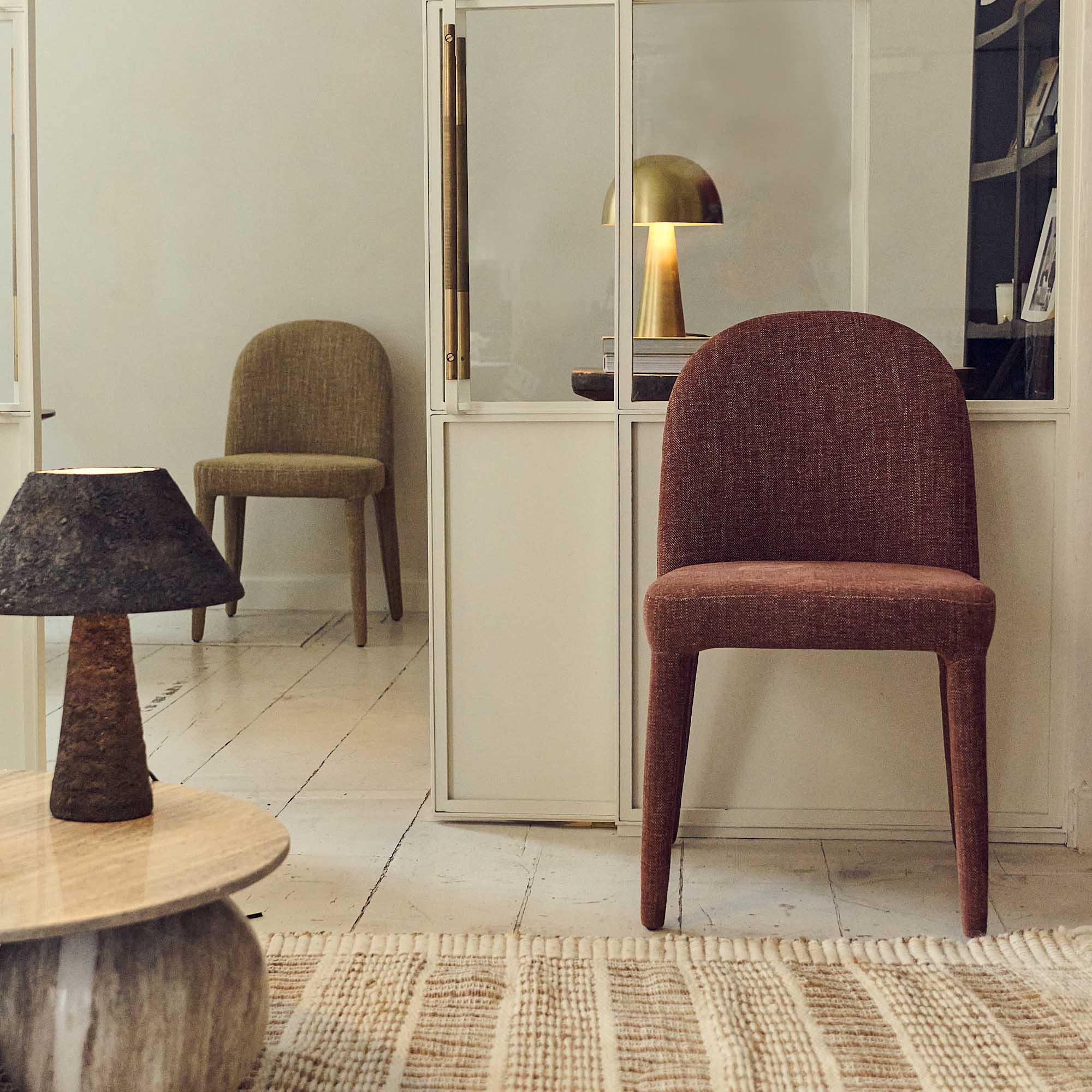 Lars Upholstered Dining Chair, Spice