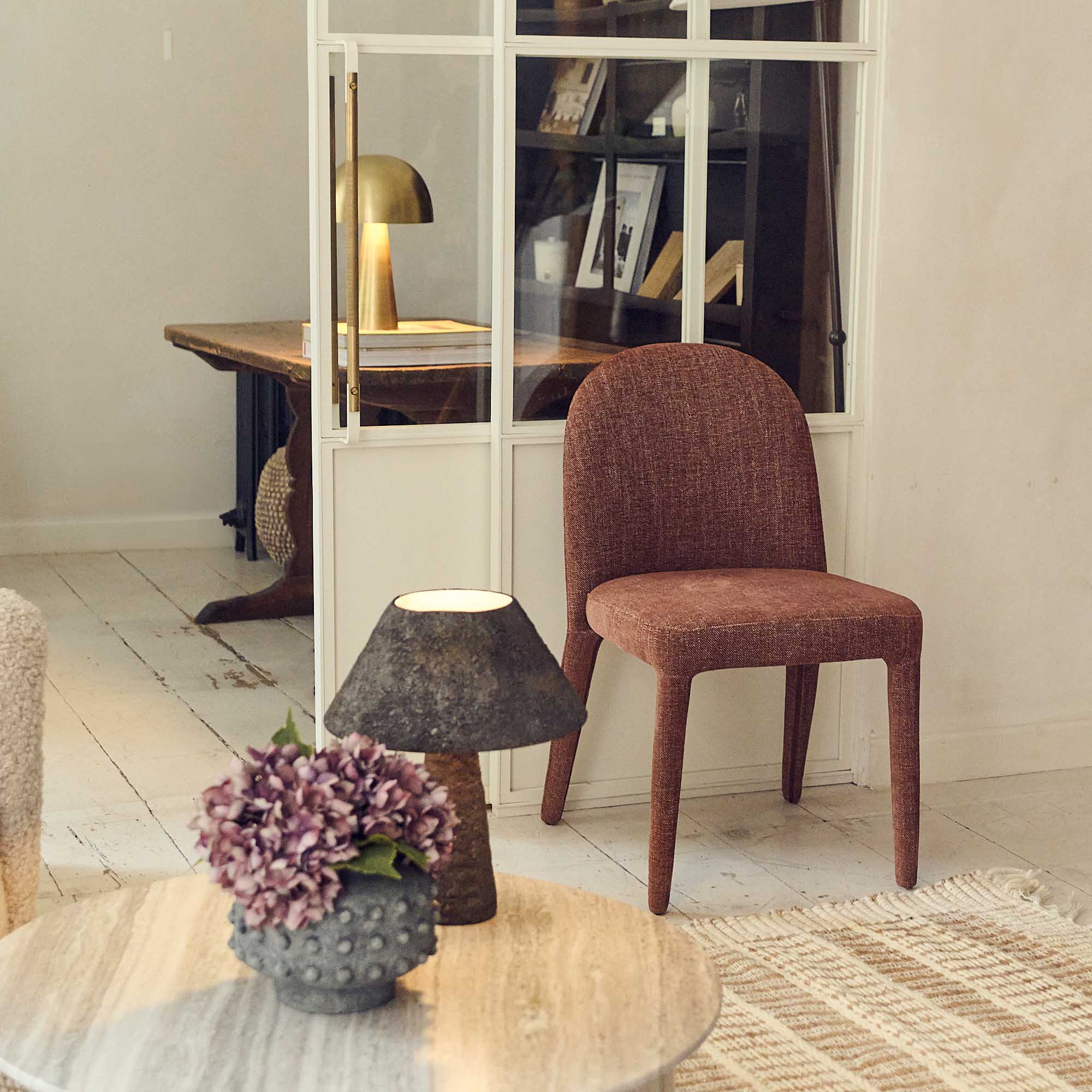 Lars Upholstered Dining Chair, Spice - Image 2