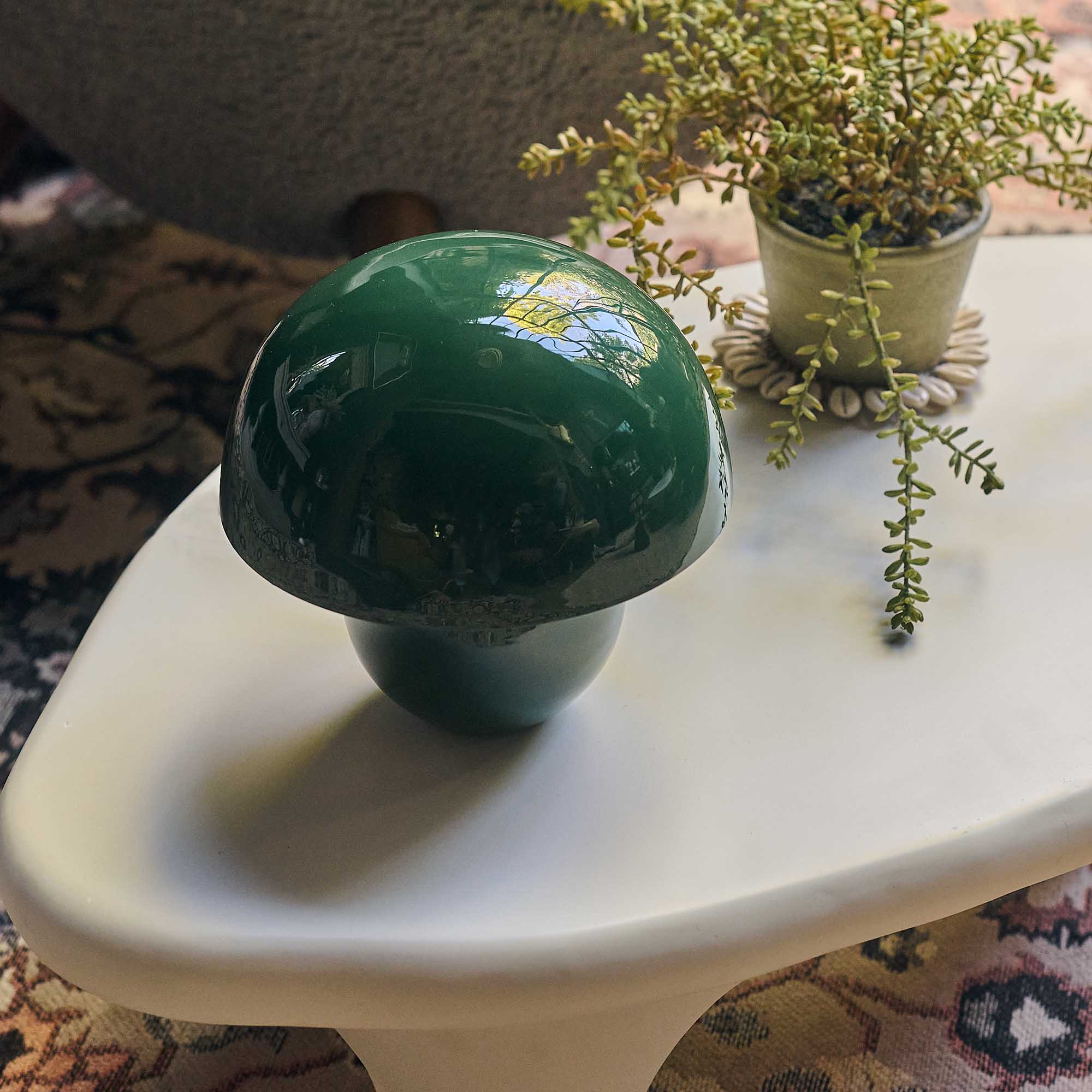 Lennon Dome Table Lamp, Teal - Image 3