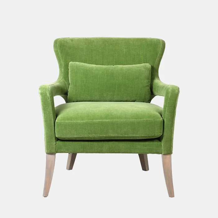 Linton Green Studded Armchair