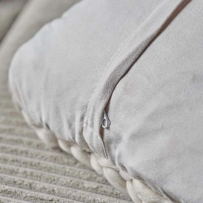 Maine Knitted Cushion - Beige - Image 3