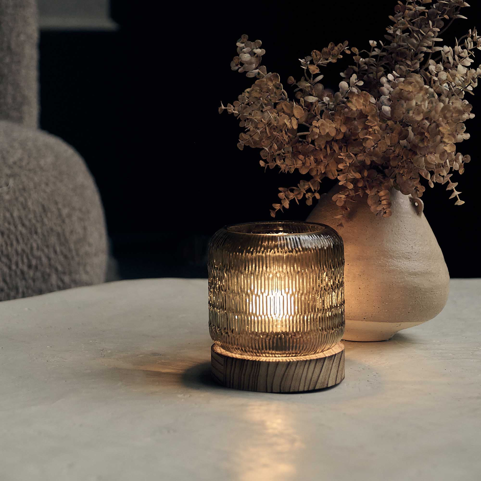 Marielle Portable Table Lamp, Slate - Image 2