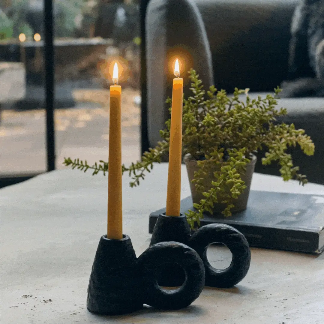 Maris Ceramic Candle Holder - Set of 2