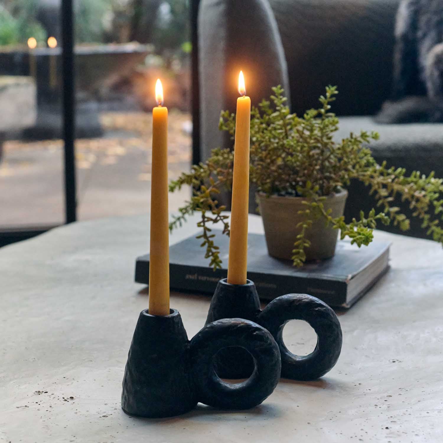 Maris Ceramic Candle Holder - Set of 2 - Image 2
