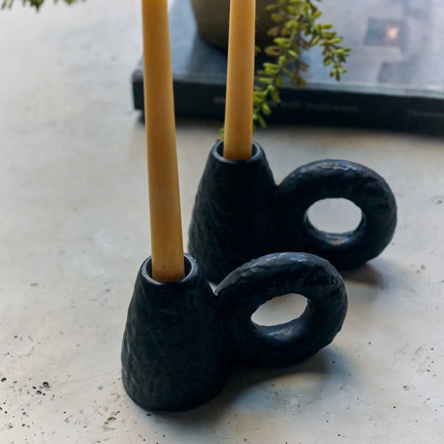 Maris Ceramic Candle Holder - Set of 2 - Image 3