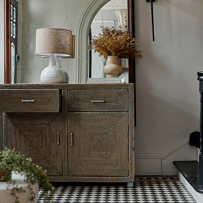 Merida Natural Rattan Cabinet