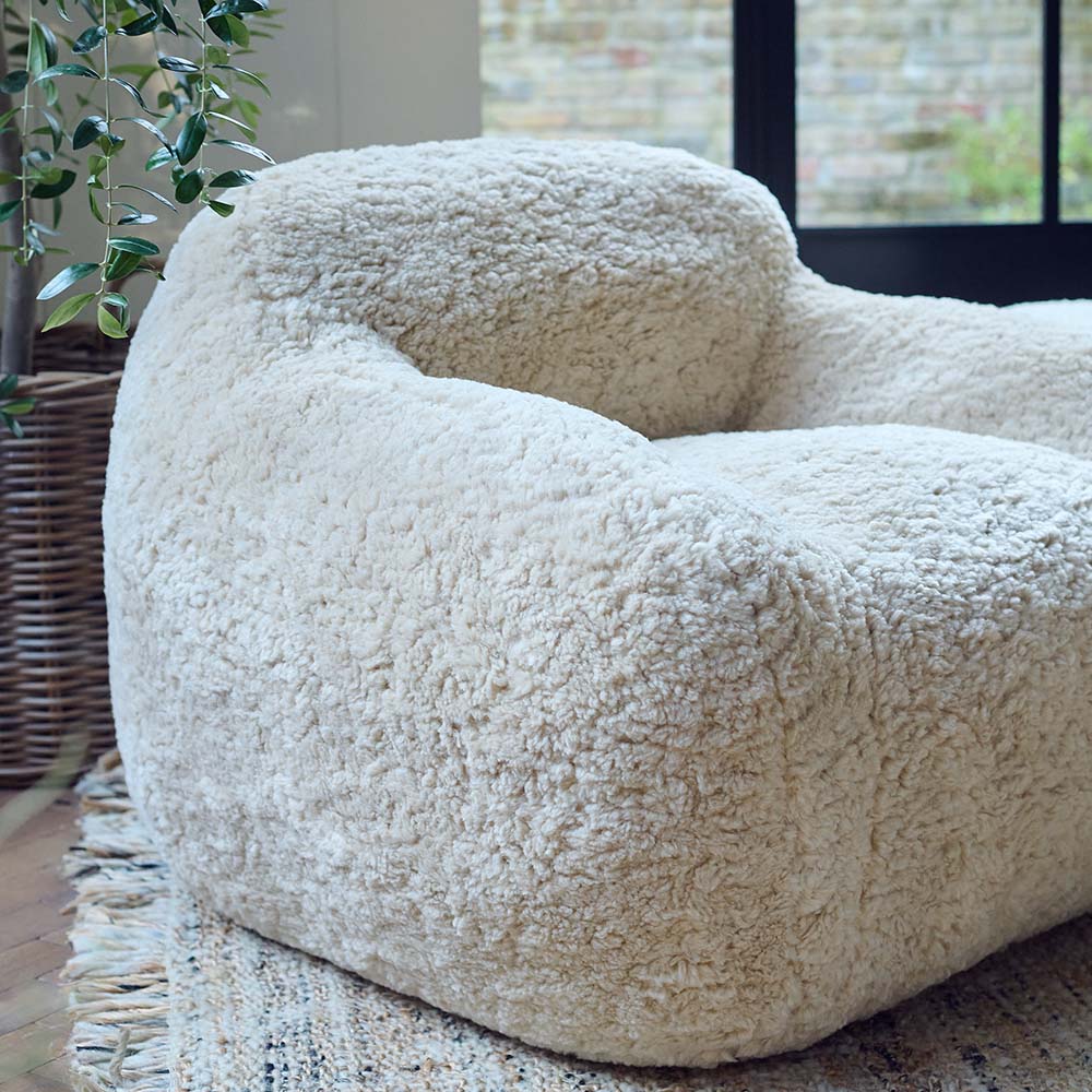 Monroe Faux Shearling Armchair - Image 3