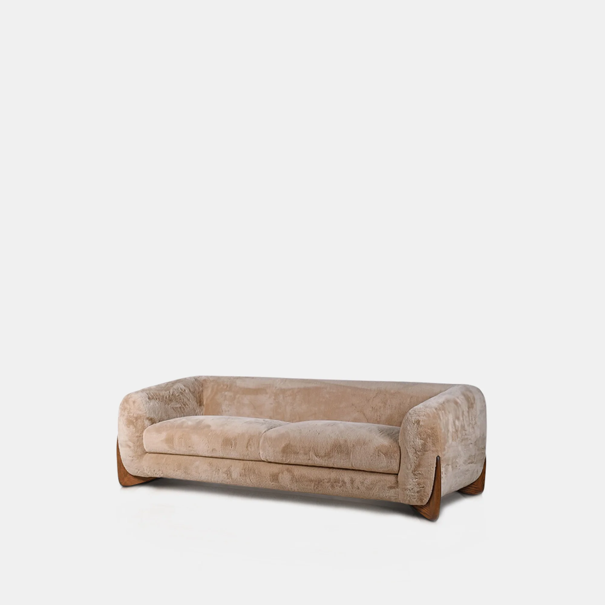 Moritz Faux Sheepskin Sofa - Image 4