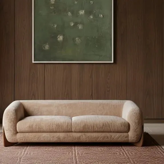 Moritz Faux Sheepskin Sofa - Image 5