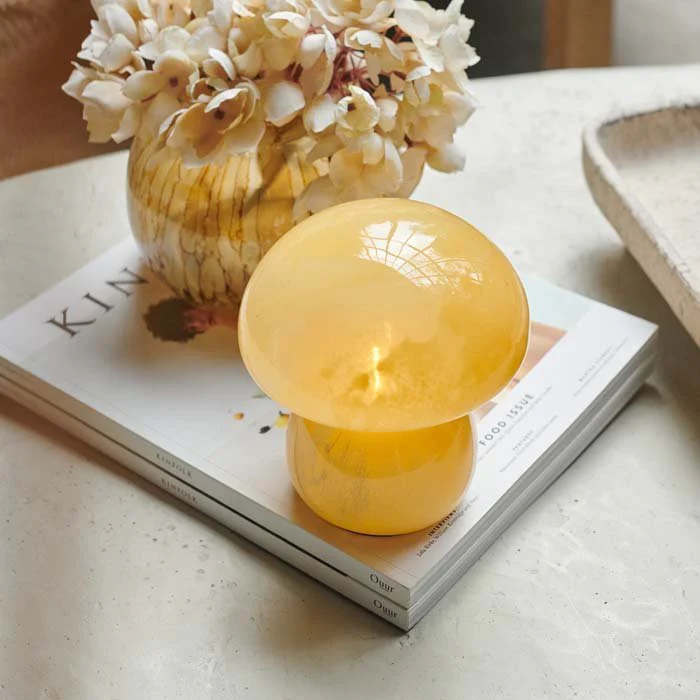 Mushroom Portable Table Lamp, Mango - Image 2