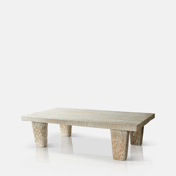 Nagano Carved Wooden Coffee Table - Image 4