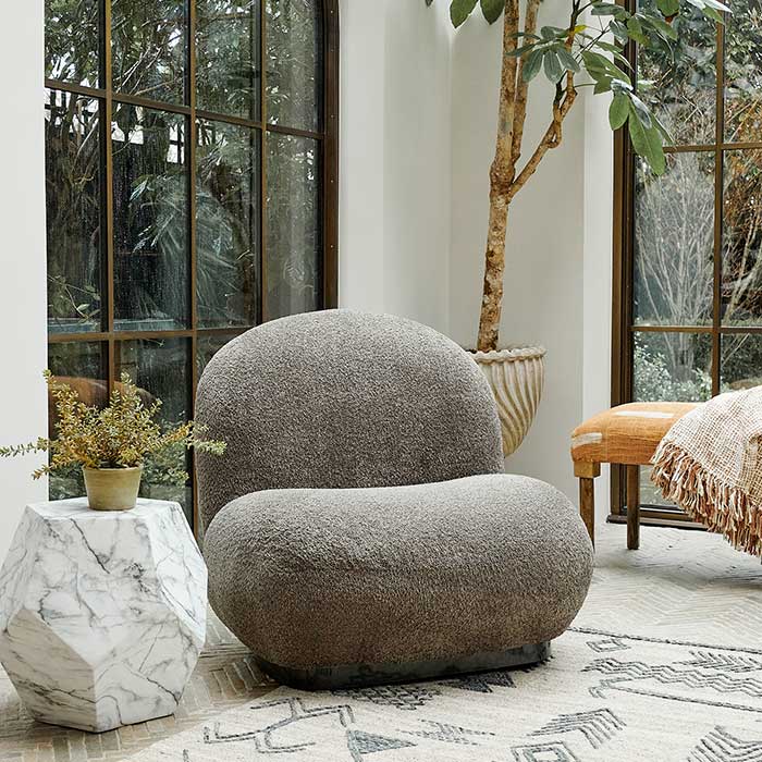 Narata Boucle Accent Chair - Image 2