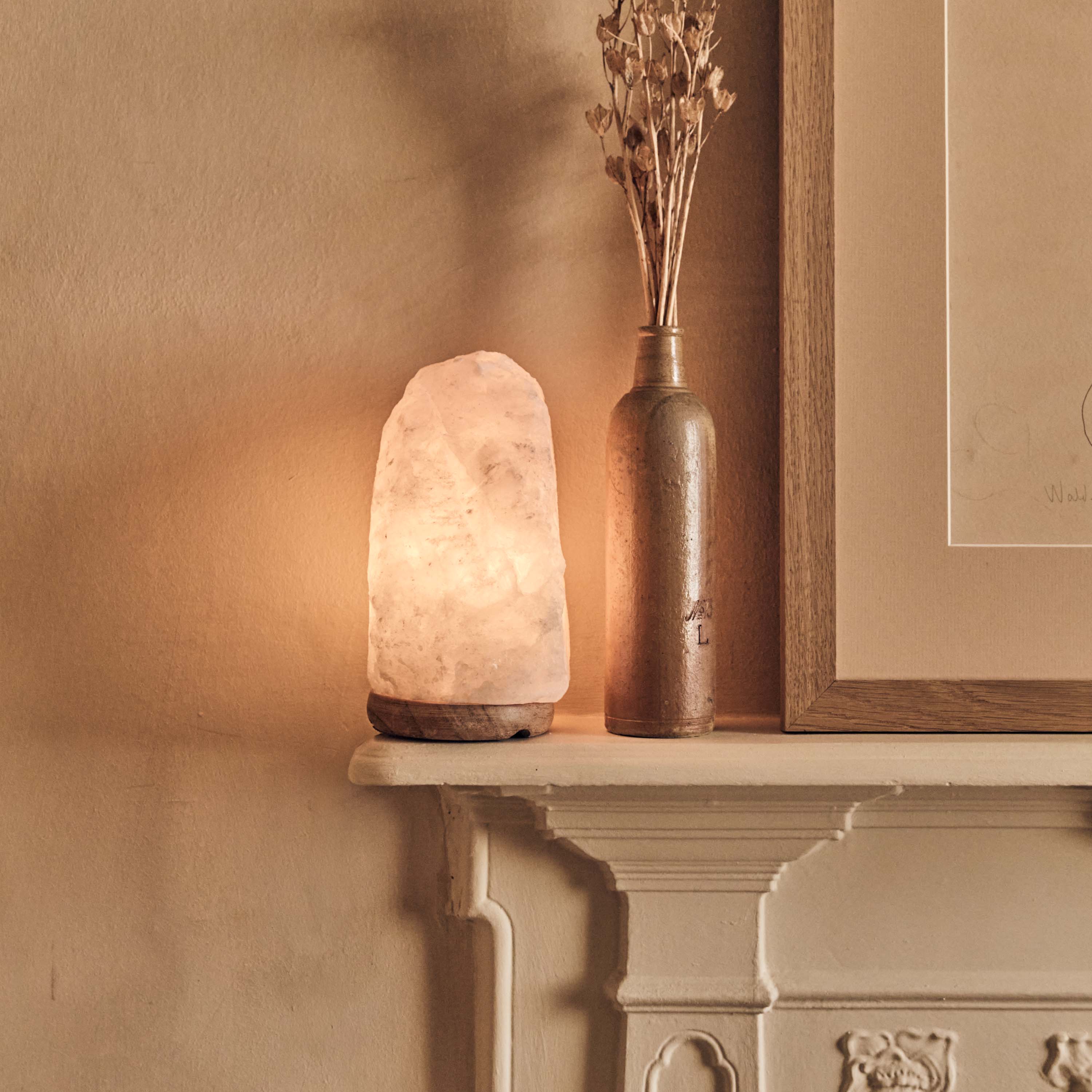 Nepal Natural Salt Lamp, White - Image 2