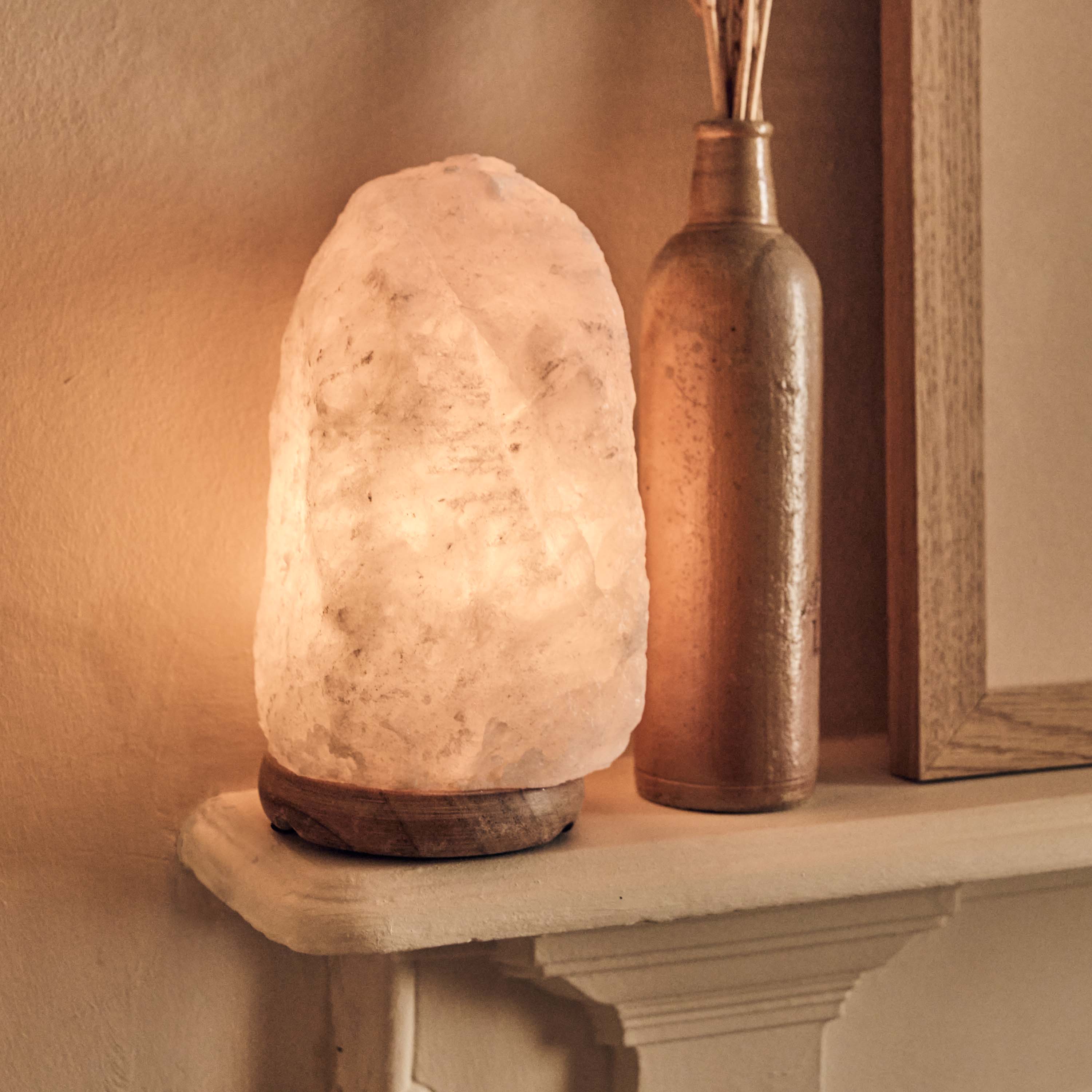 Nepal Natural Salt Lamp, White - Image 3