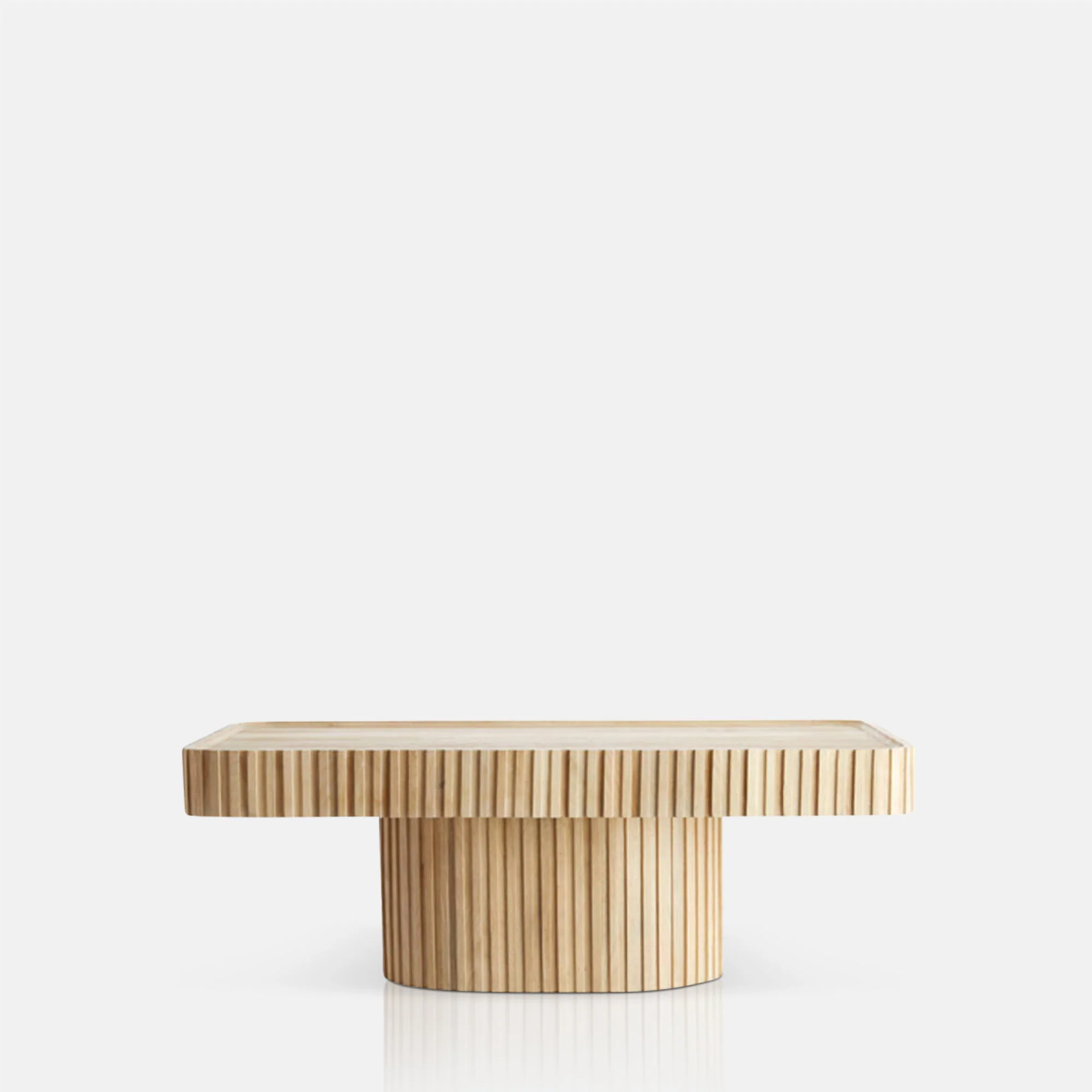 Netton Wooden Coffee Table, Natural - Image 4