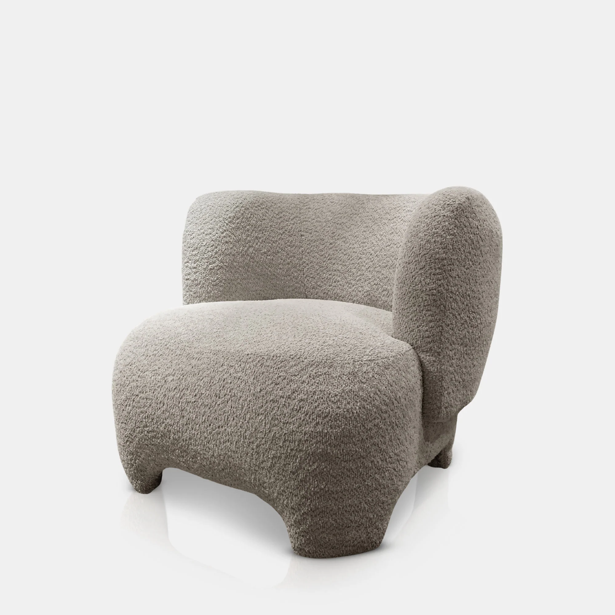 Nola Boucle Armchair, Beige - Image 4