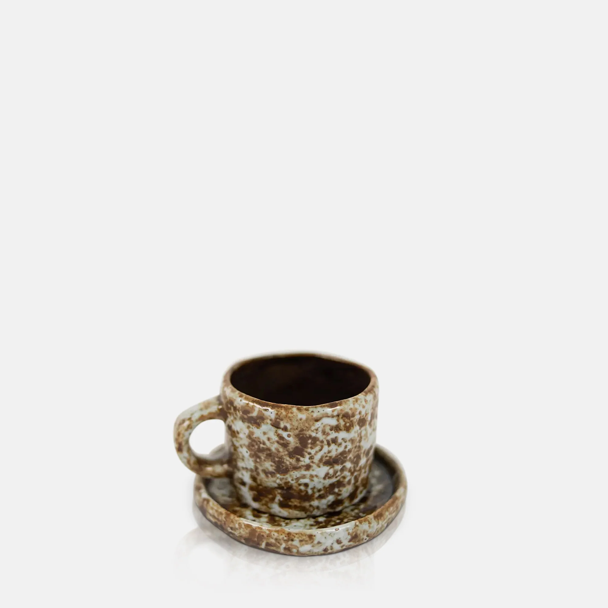 Norman Cup and Saucer, Mocha - Image 4