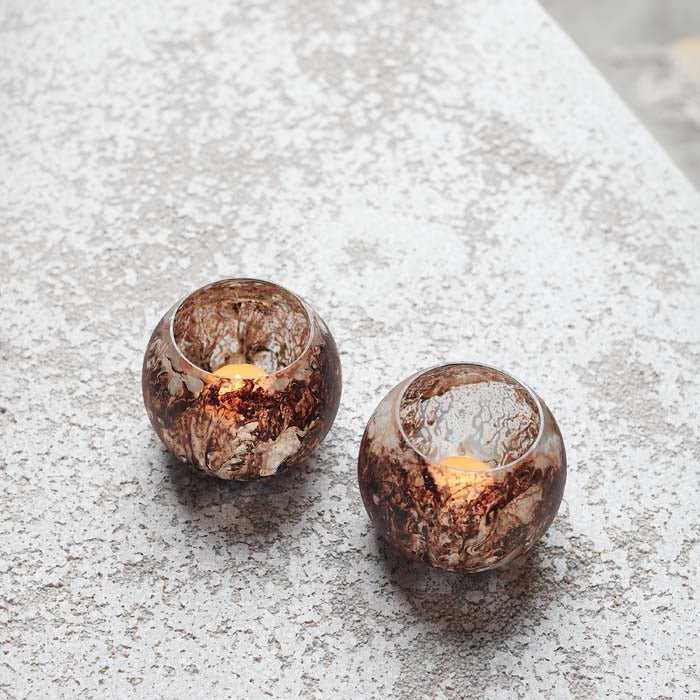 Opa Glass Candle Holders - Set of 3