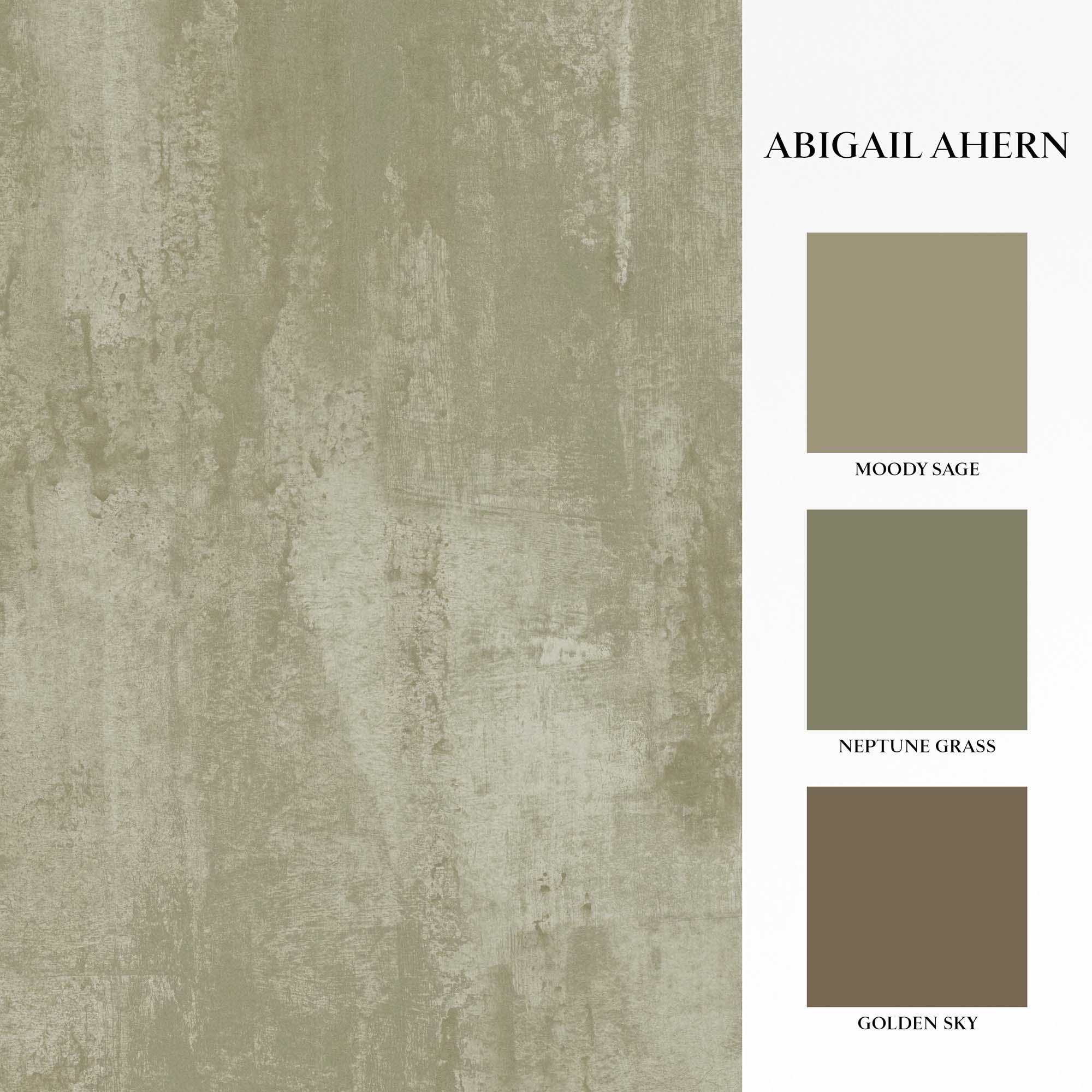 Oxidized Opulence Wallpaper, Misted Sage - Image 3