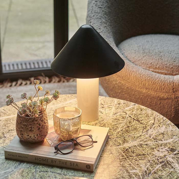 Paros Metal Table Lamp, Monochrome - Image 2