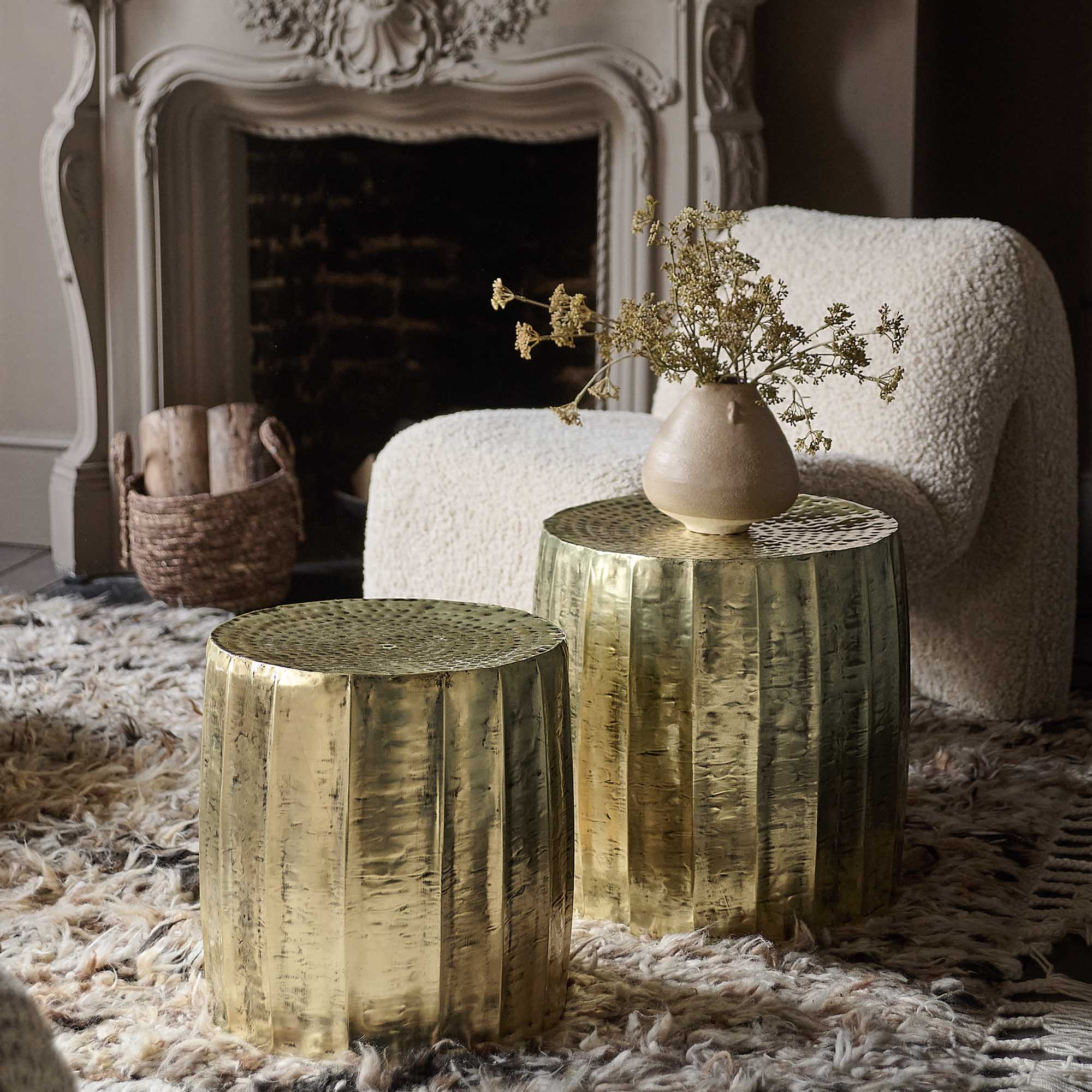 Reza Metal Stools - Set of 2