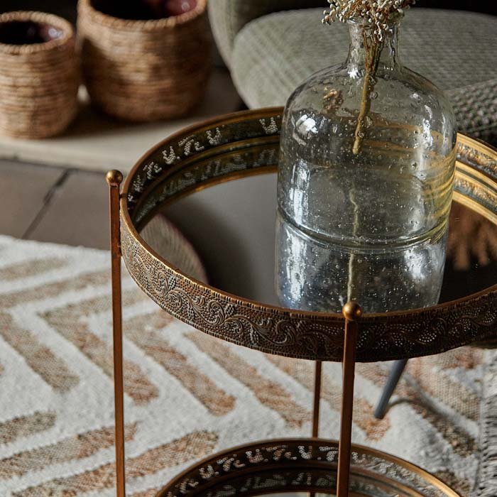 Ritson Mirrored Side Table - Image 3