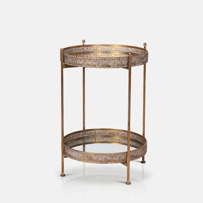Ritson Mirrored Side Table - Image 4